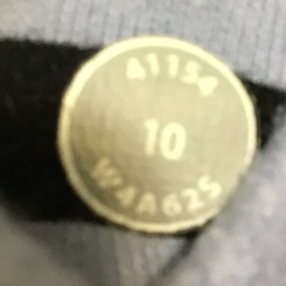 Lululemon Special Edition Scuba Hoodie Om Namaste Sea Stripe Polar Haze Size 10 - Picture 14 of 14